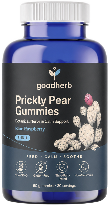 Prickly Pear Gummies by Goodherb bottle